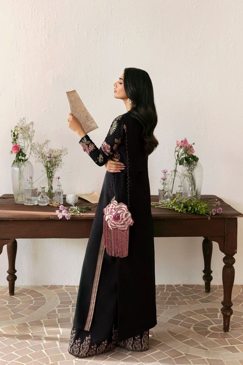 Embroidered Silk 3 Piece Ready-to-Wear Suit thumbnail
