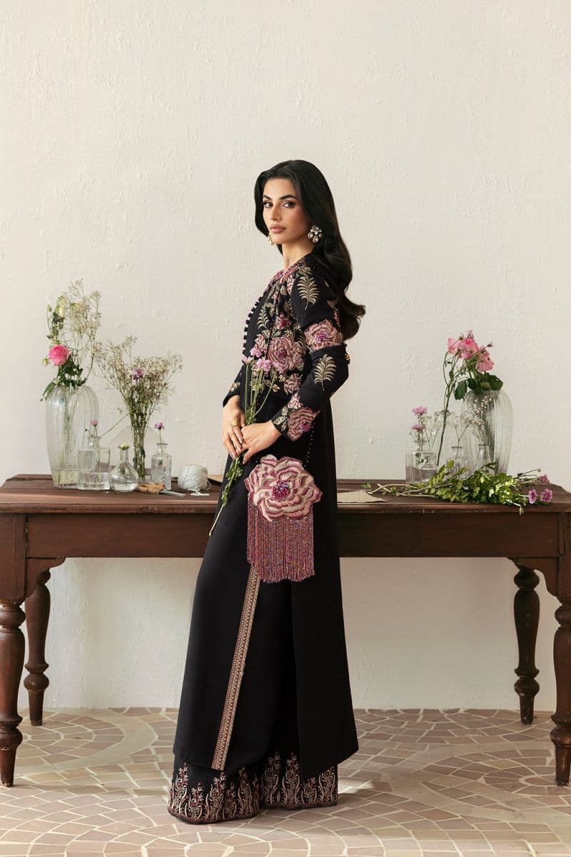 Embroidered Silk 3 Piece Ready-to-Wear Suit thumbnail