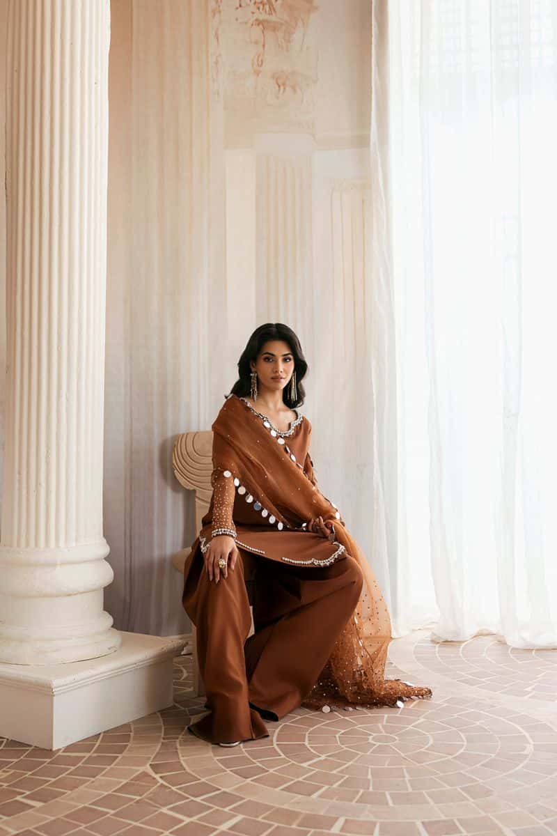 Silk 3 Piece Ready-to-Wear Suit - alternate view