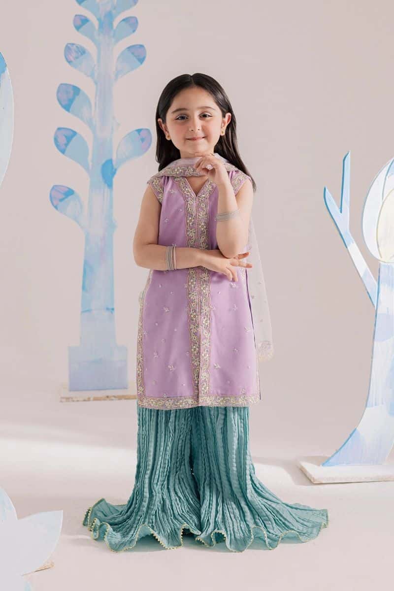 Embroidered Silk 3 Piece Ready-to-Wear Suit