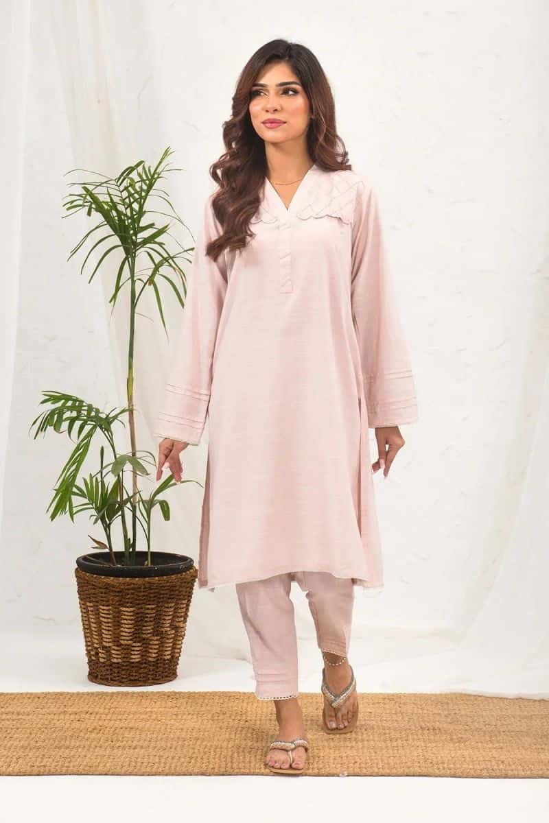 Cotton Chambray 2 Pc Suit
