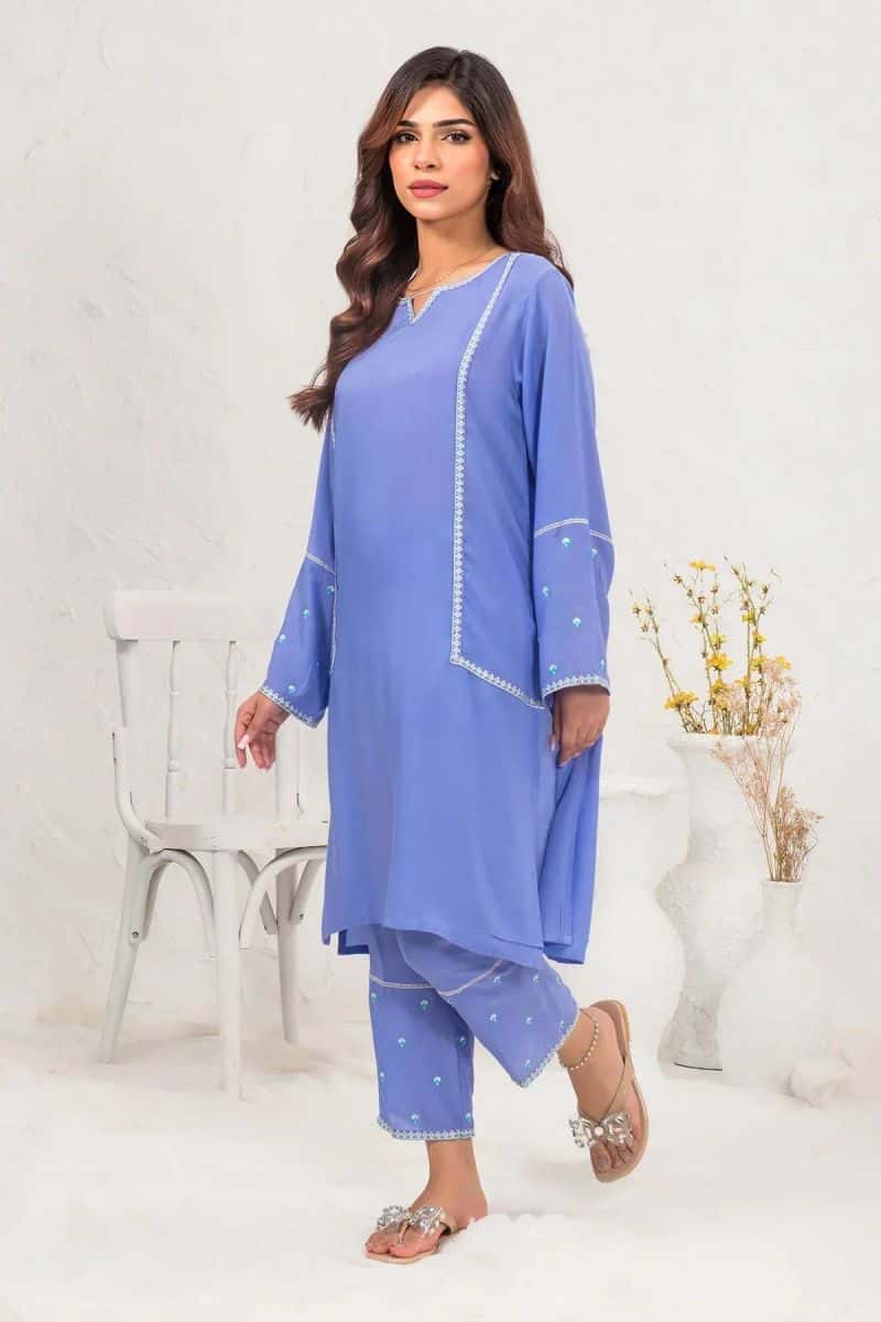 Cotton Embroidered 2 Pc Suit - alternate view