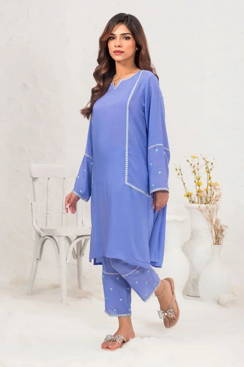 Cotton Embroidered 2 Pc Suit thumbnail