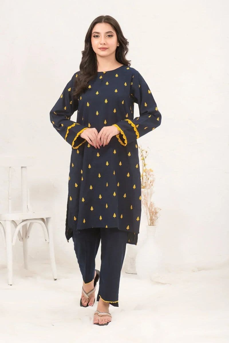 Cotton Embroidered 2 Pc Suit thumbnail