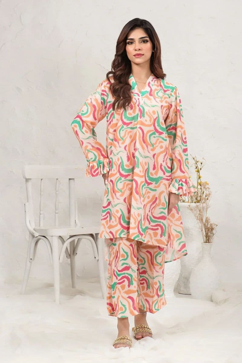 Poly Lawn Digital Printed 2 Pc Suit thumbnail