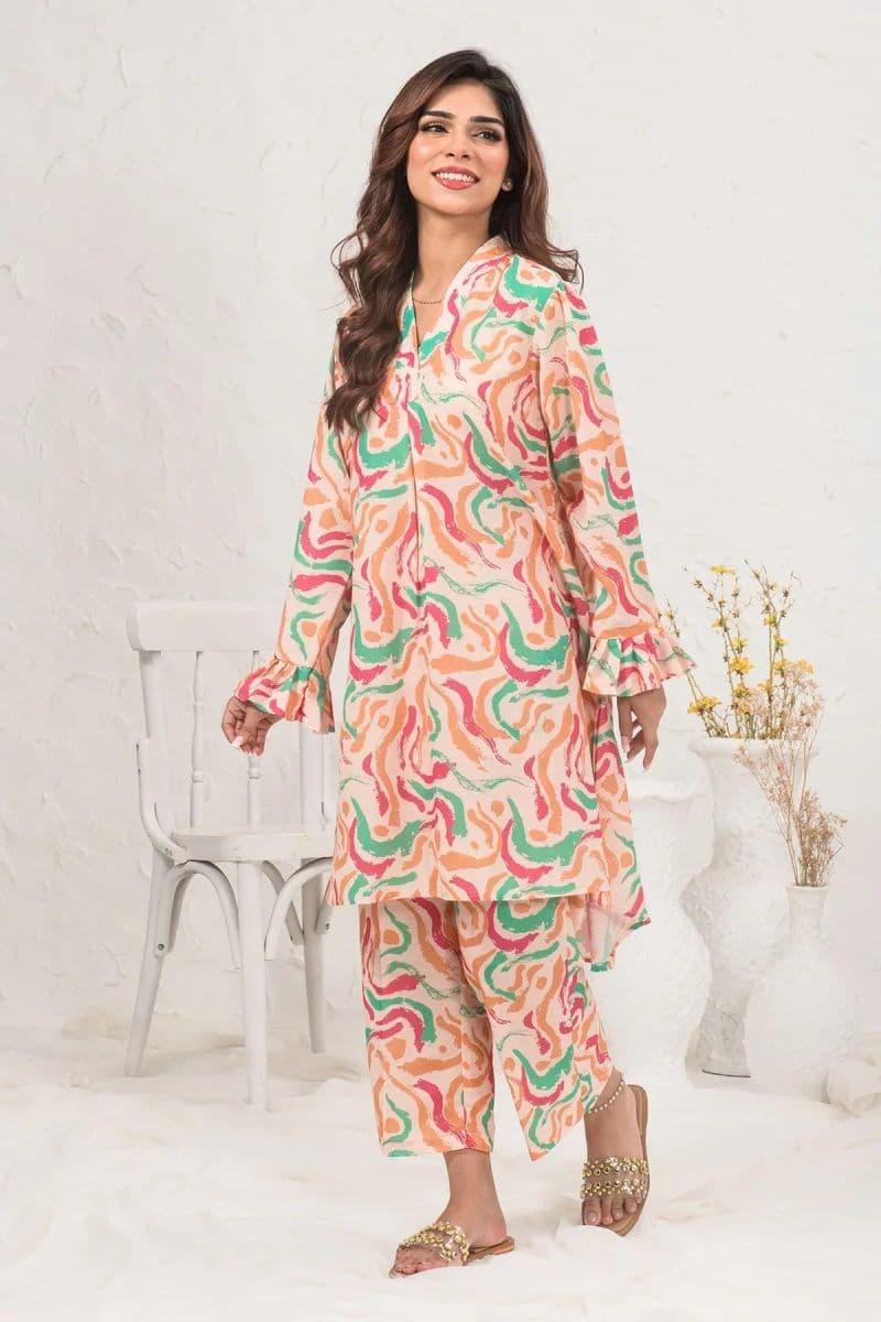 Poly Lawn Digital Printed 2 Pc Suit thumbnail