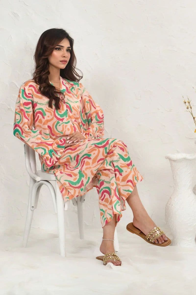 Poly Lawn Digital Printed 2 Pc Suit thumbnail