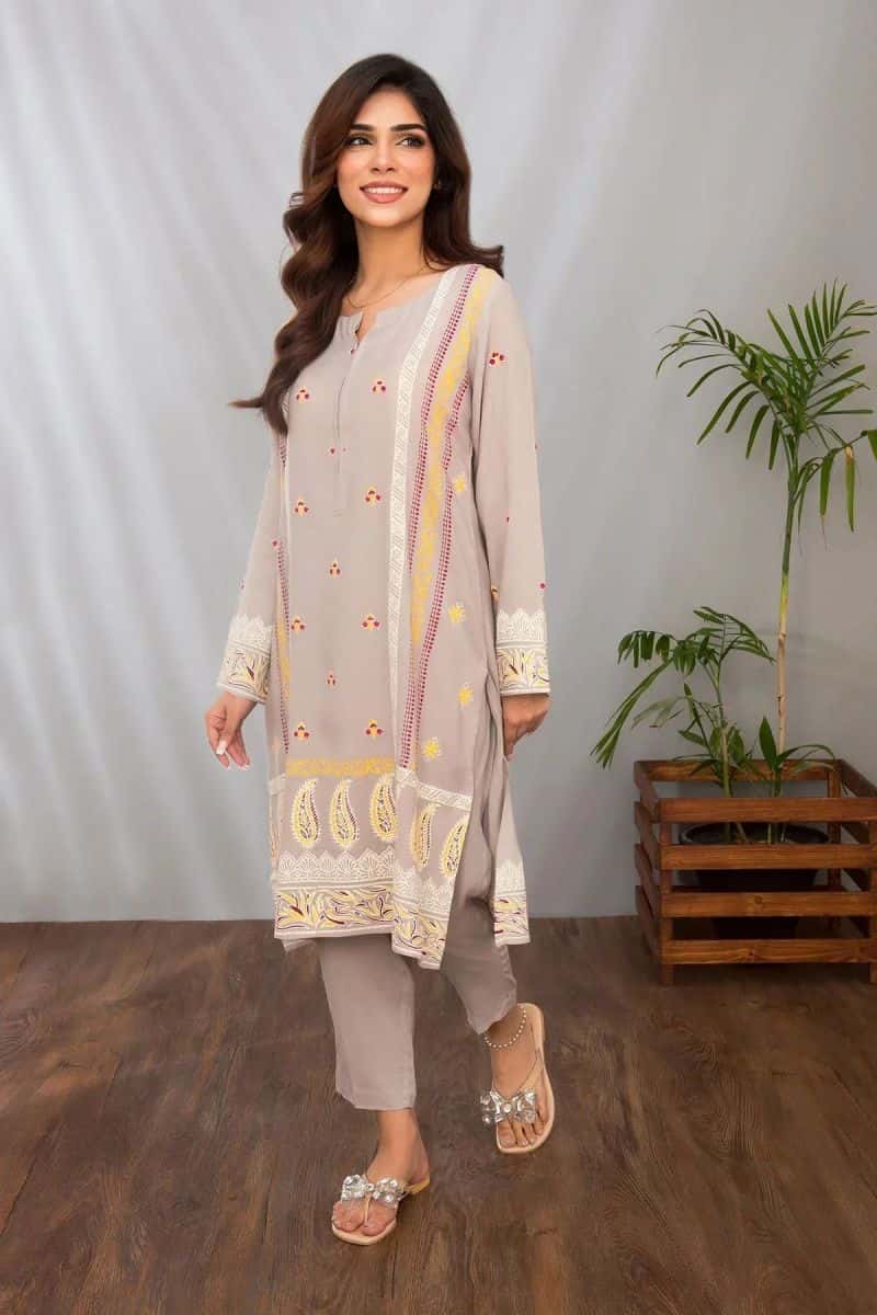 Cotton Silk Printed 2 Pc Suit - alternate view