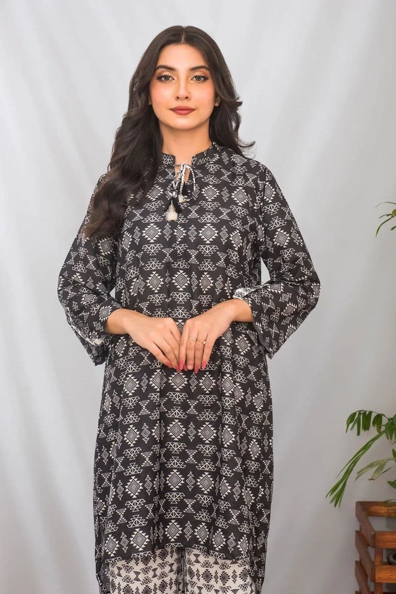 Poly Lawn Digital Printed 2 Pc Suit thumbnail