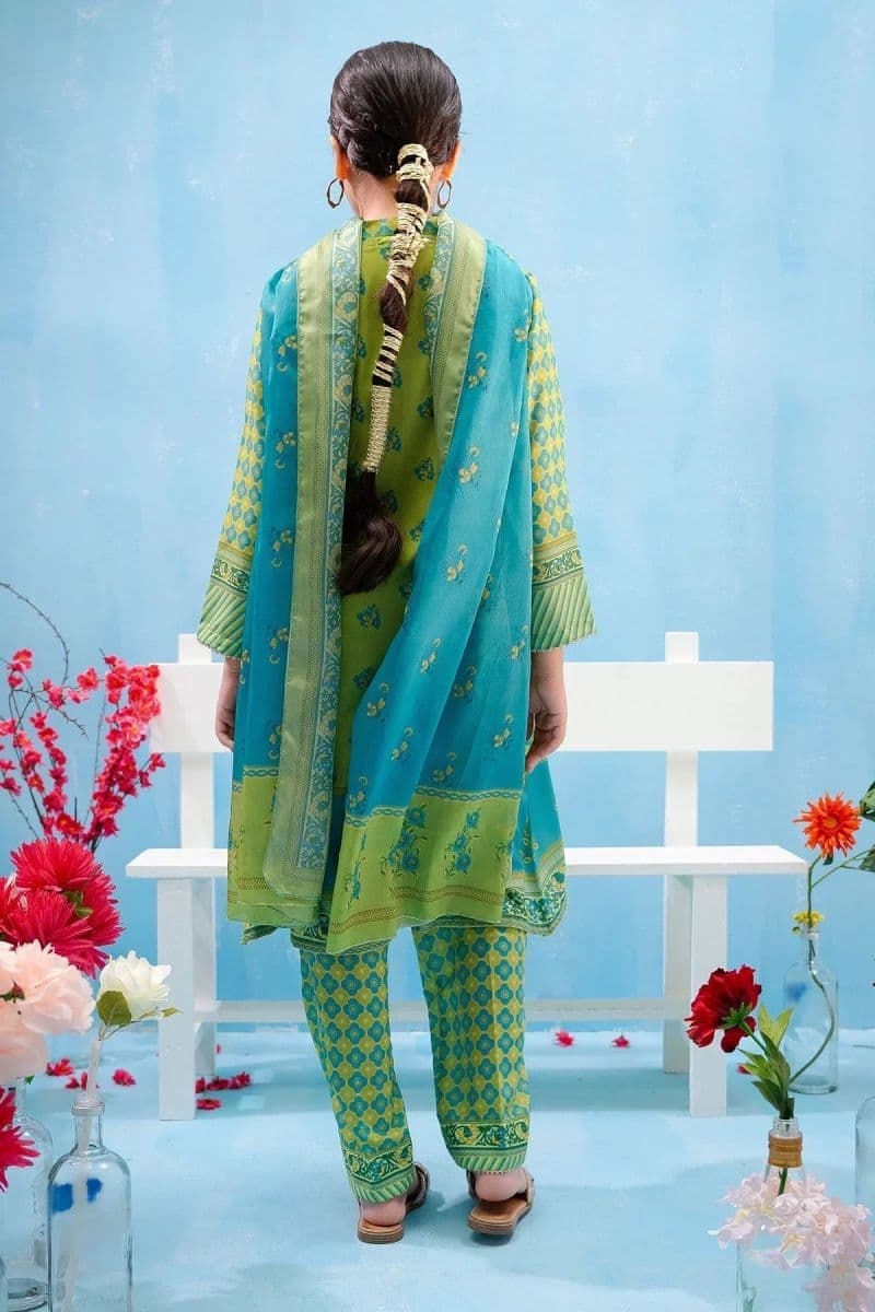 Poly Lawn Digital Printed 3 Pc Suit thumbnail