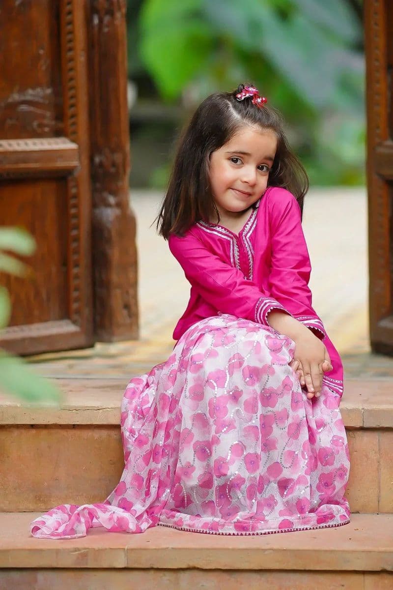 Cotton Silk Embellished 3 Pc Suit thumbnail