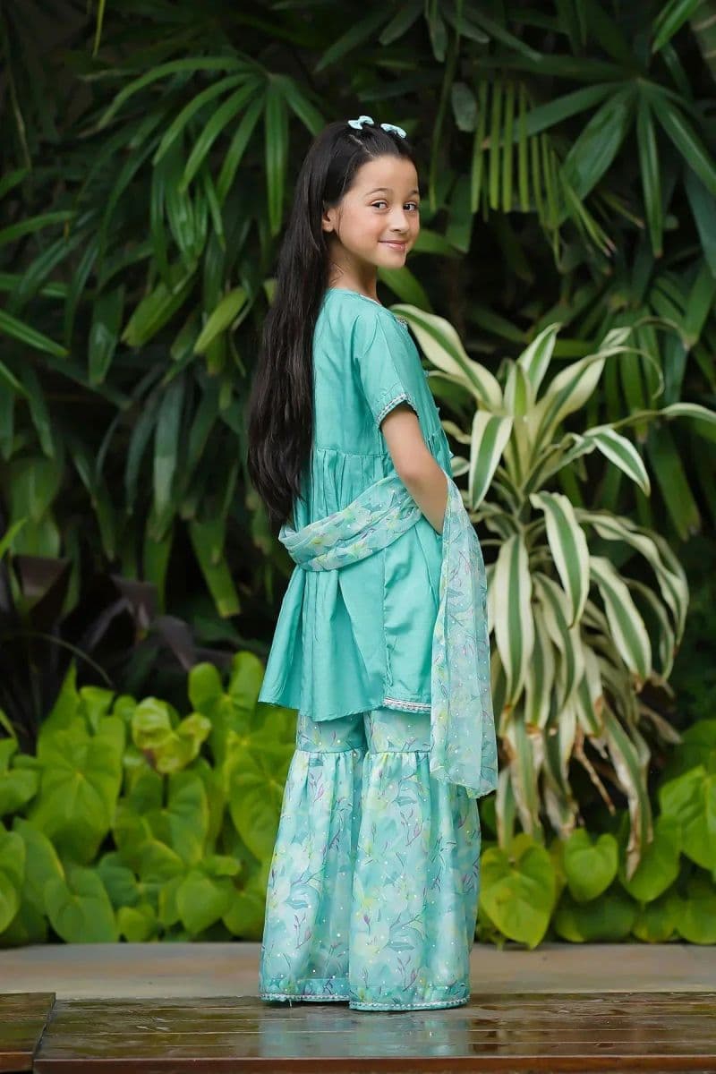 Cotton Silk Embellished 3 Pc Suit thumbnail