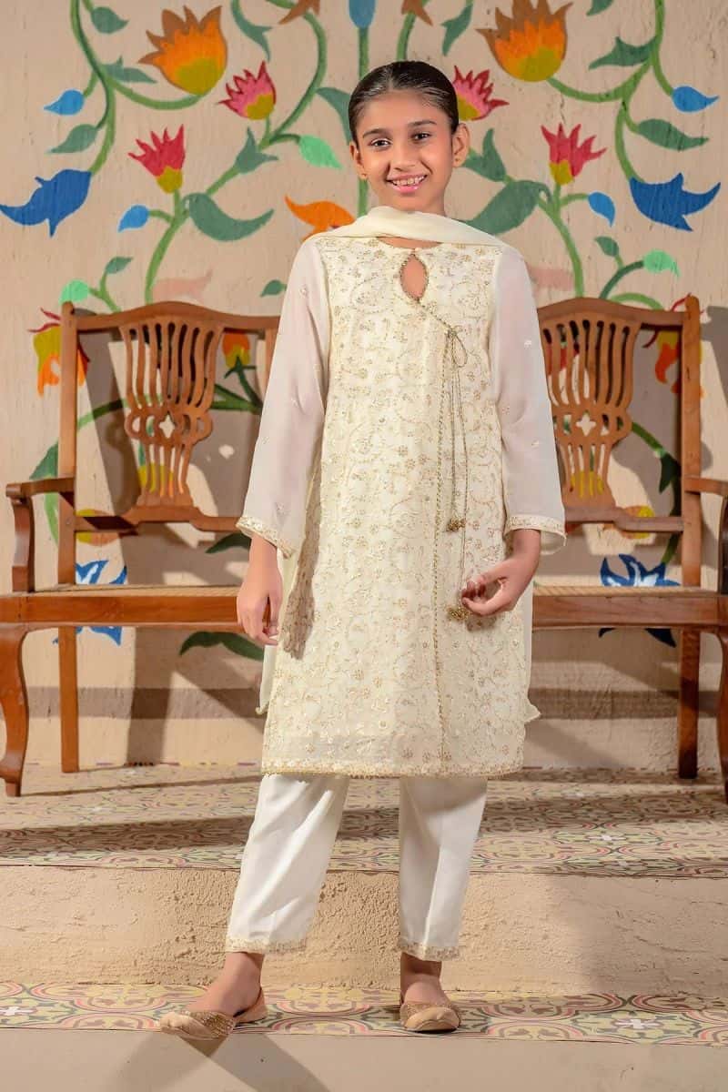 Chiffon Embroidered 3 Pc Suit