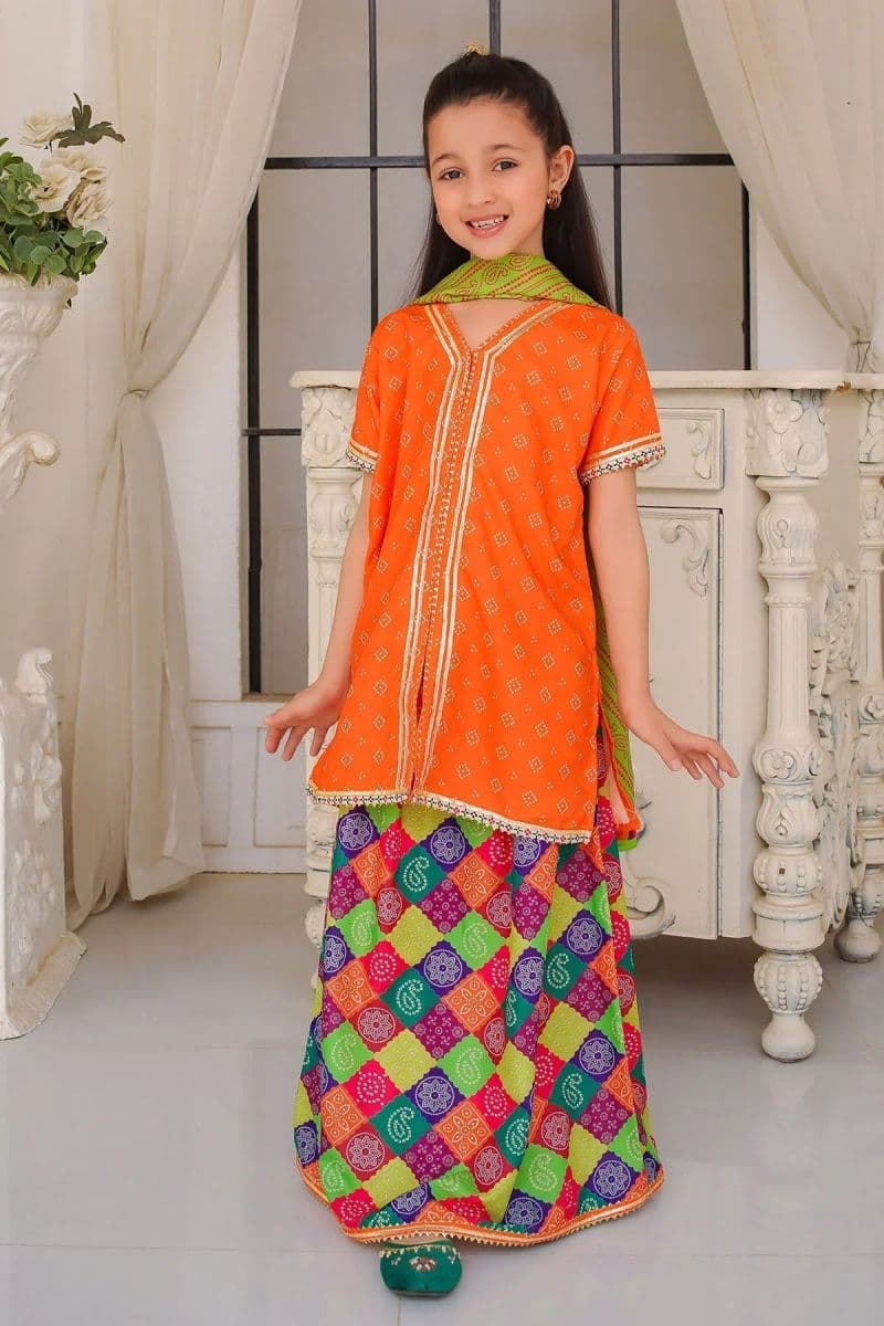 Poly Lawn Digital Printed 3 Pc Suit thumbnail