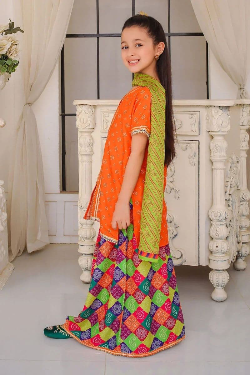 Poly Lawn Digital Printed 3 Pc Suit thumbnail
