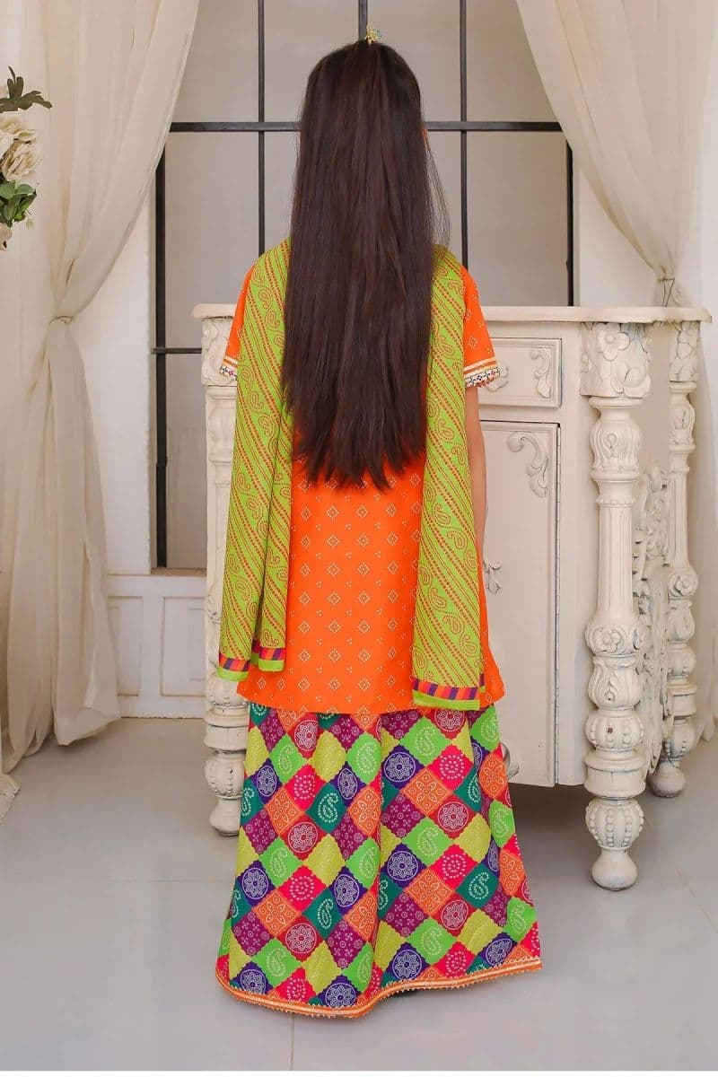 Poly Lawn Digital Printed 3 Pc Suit thumbnail