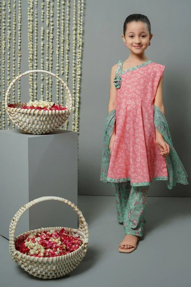 Poly Lawn Digital Printed 3 Pc Suit thumbnail