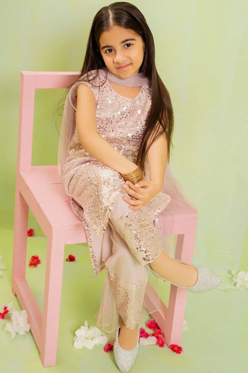 Sequence Embroidered Net 3 Pc Suit thumbnail