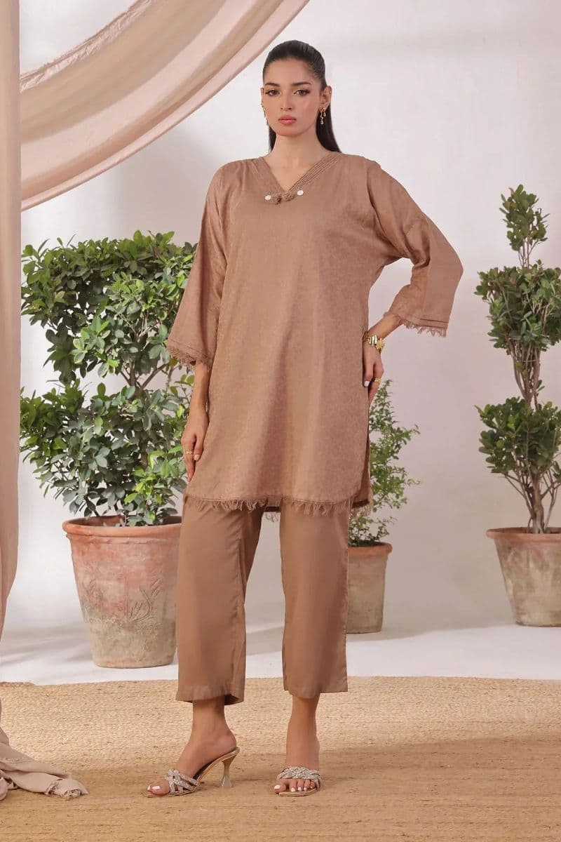 Cotton Jacquard Womens 2 Pc Suit thumbnail