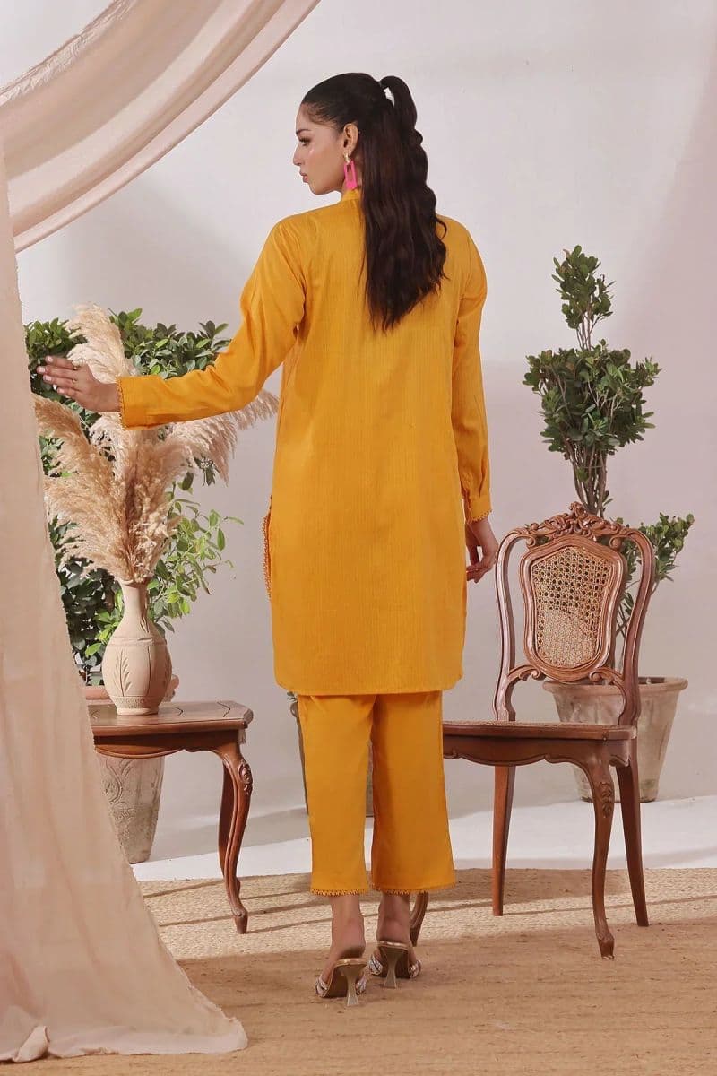 Chambray Cotton Womens 2 Pc Suit thumbnail