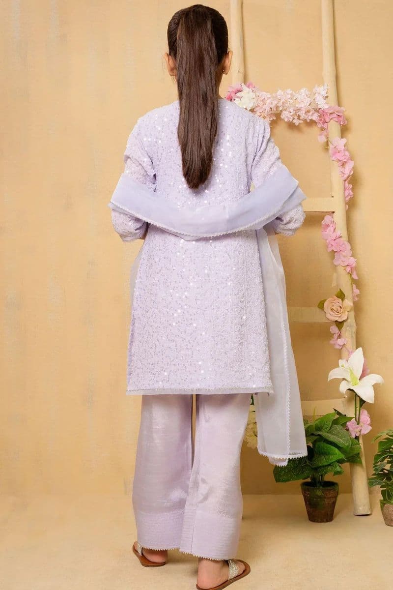 Sequence Embroidered Net 3 Pc Suit thumbnail