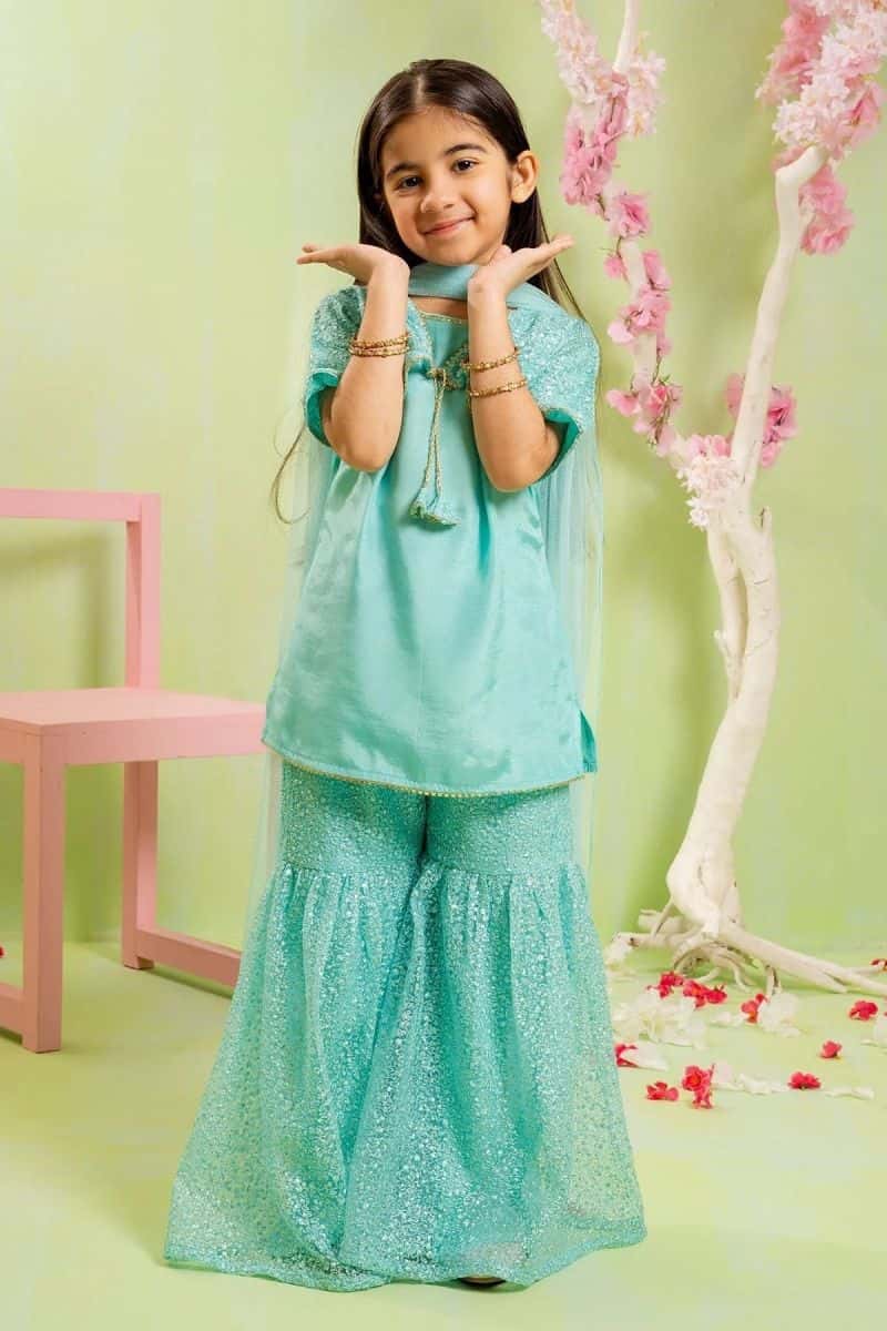 Cotton Silk Embroidered 3 Pc Suit - alternate view