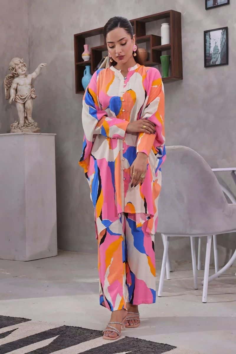 Printed Irish Cotton Womens 2 Pc Suit