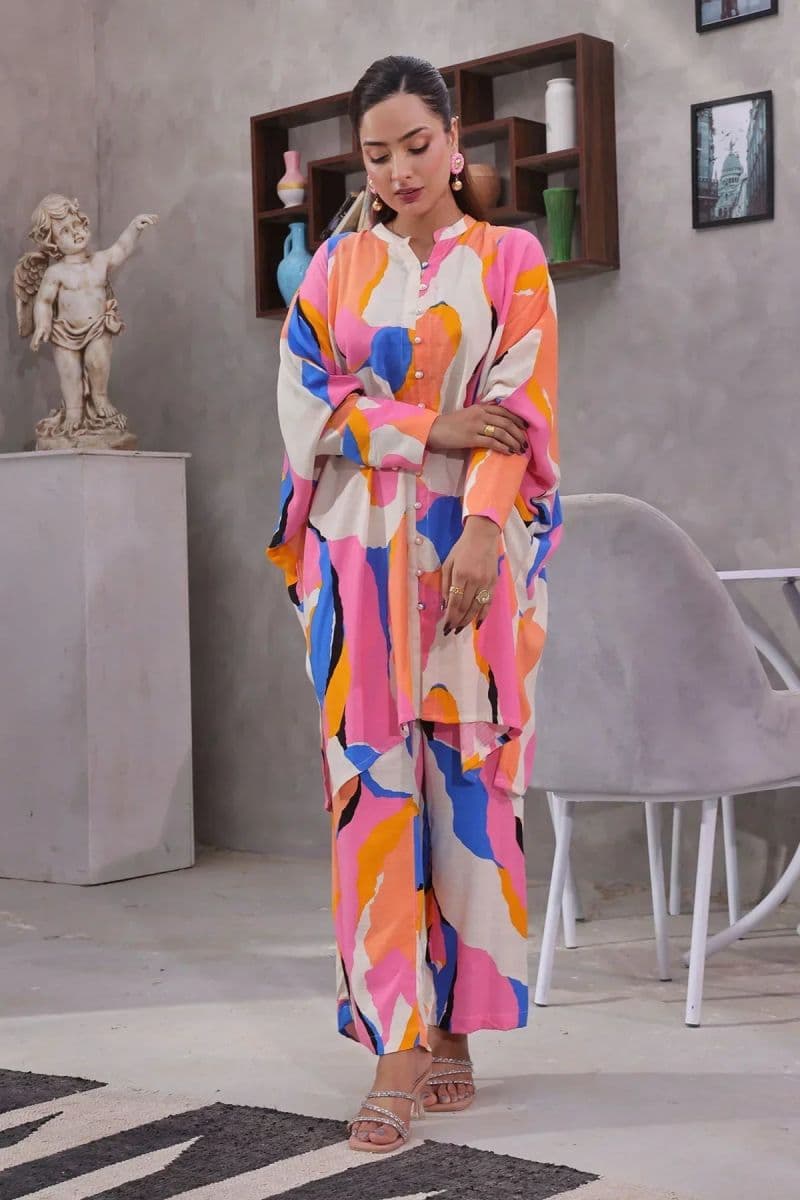 Printed Irish Cotton Womens 2 Pc Suit thumbnail