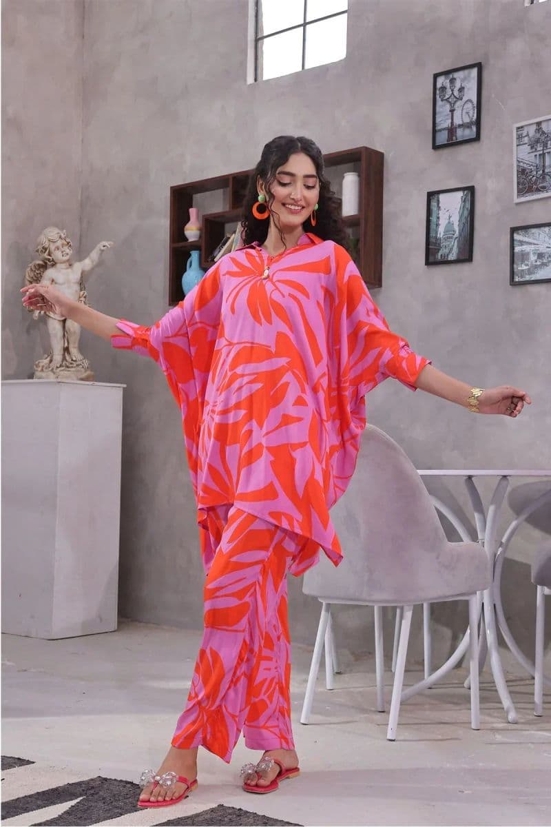 Printed Silk Womens 2 Pc Suit thumbnail