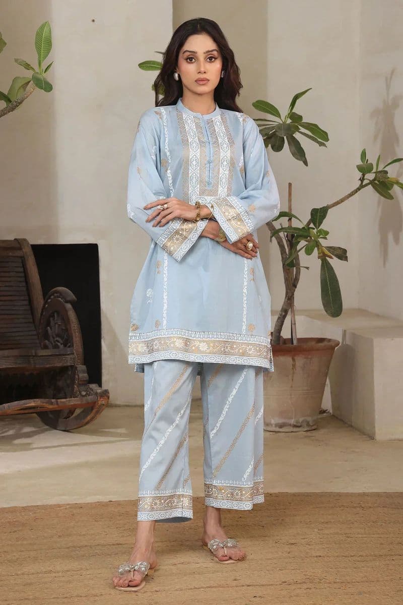 Rod Silk Block Printed Womens 2 Pc Suit thumbnail