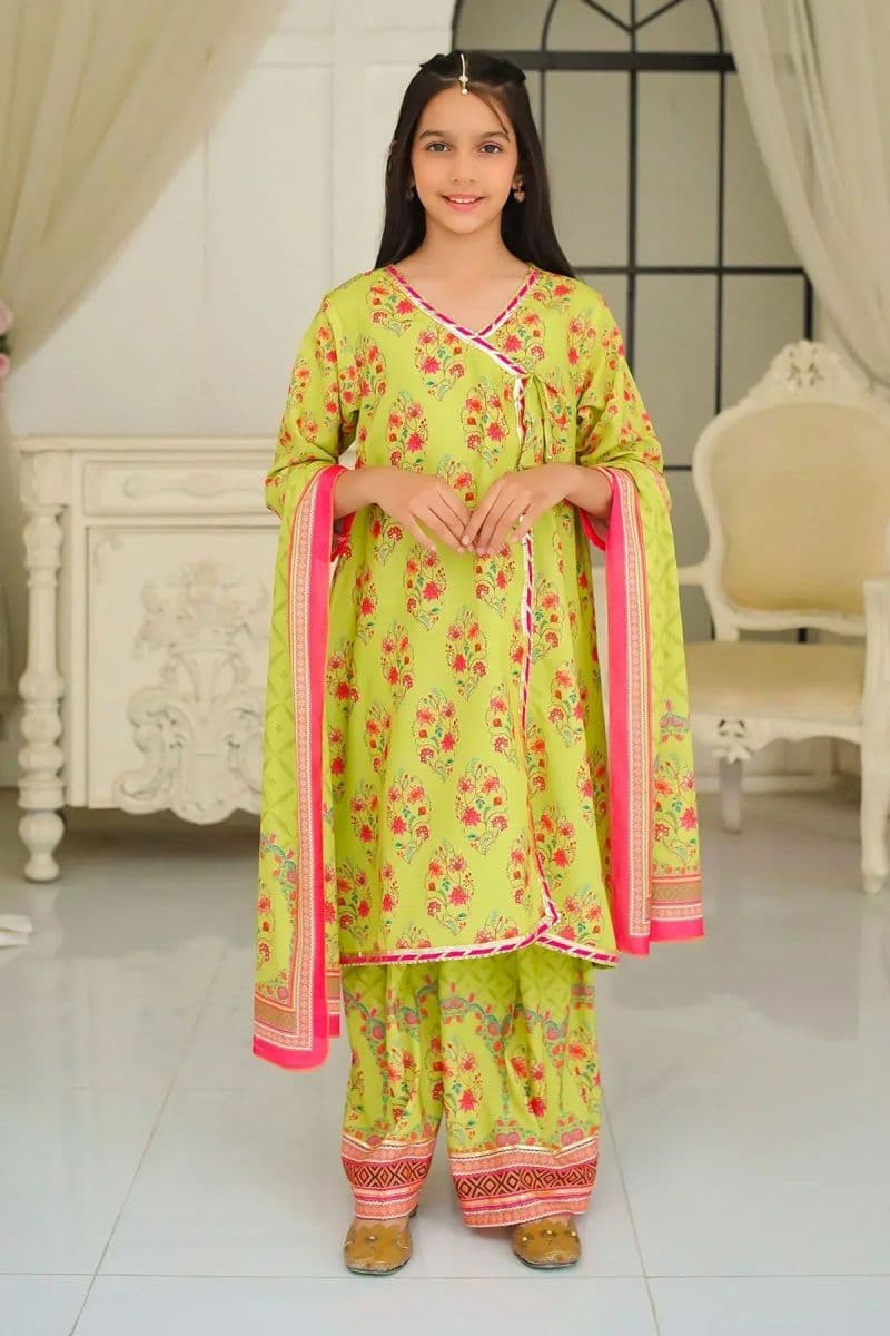 Poly Lawn Digital Printed 3 Pc Suit thumbnail