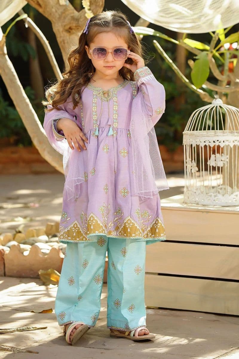 Cotton Silk Printed 3 Pc Suit thumbnail