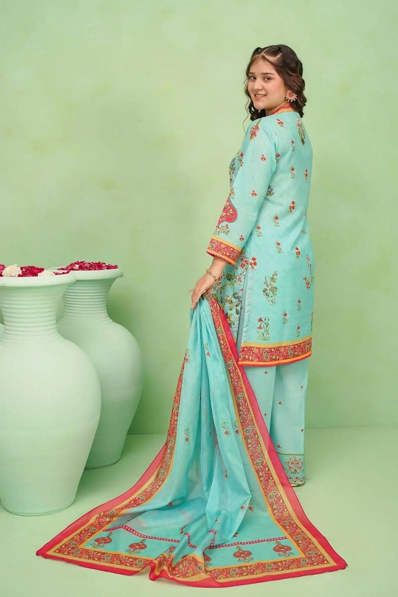 Poly Lawn Digital Printed 3 Pc Suit thumbnail