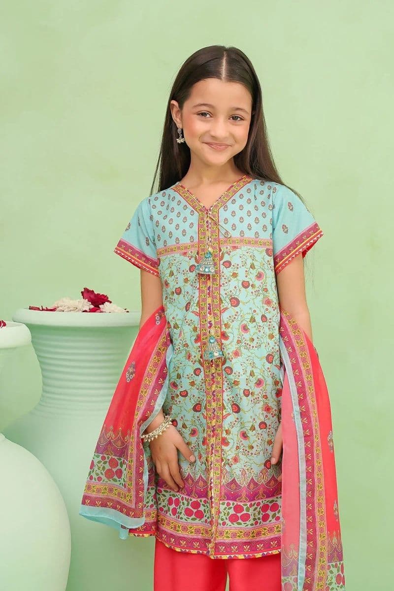 Poly Lawn Digital Printed 3 Pc Suit thumbnail