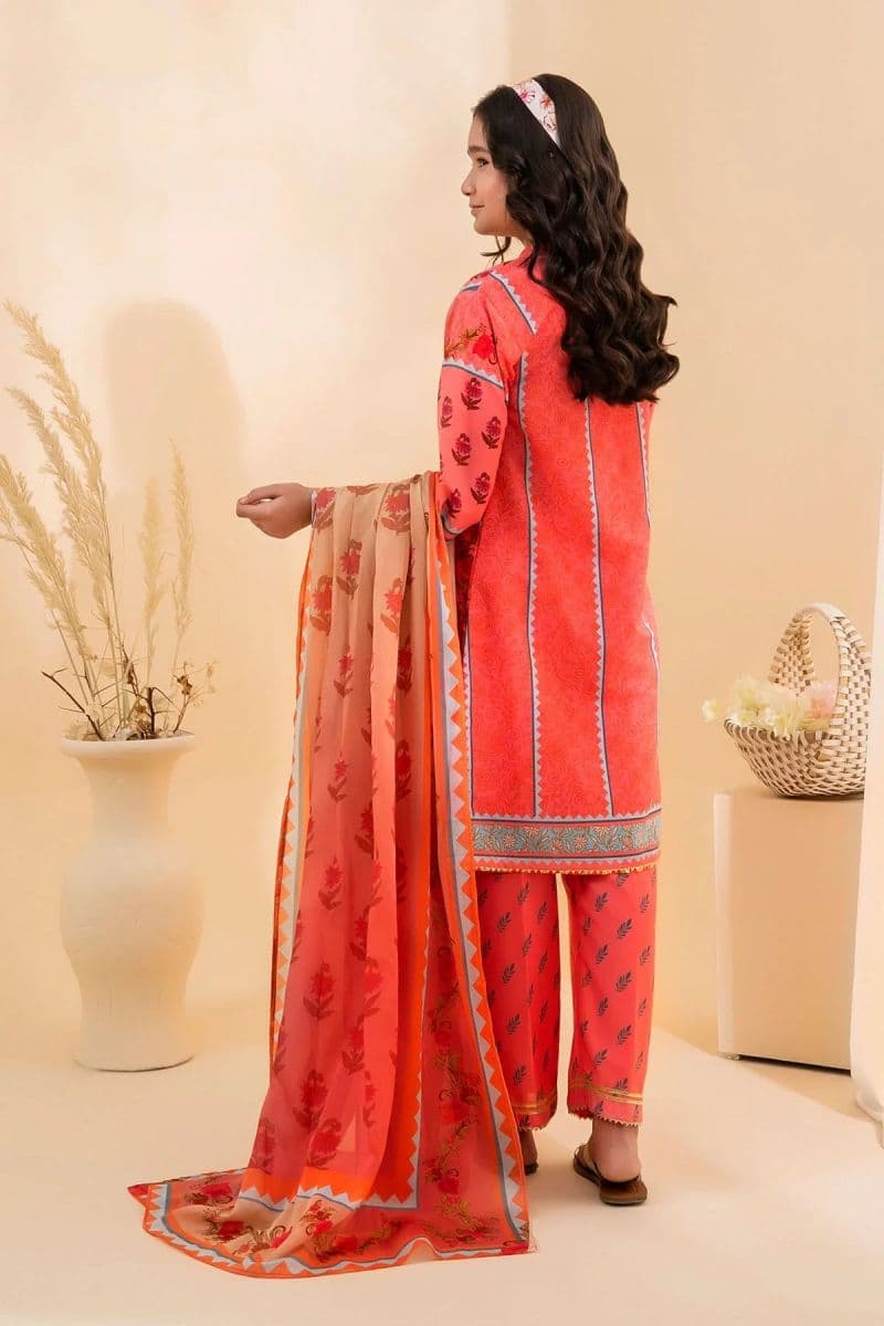 Poly Lawn Digital Printed 3 Pc Suit thumbnail