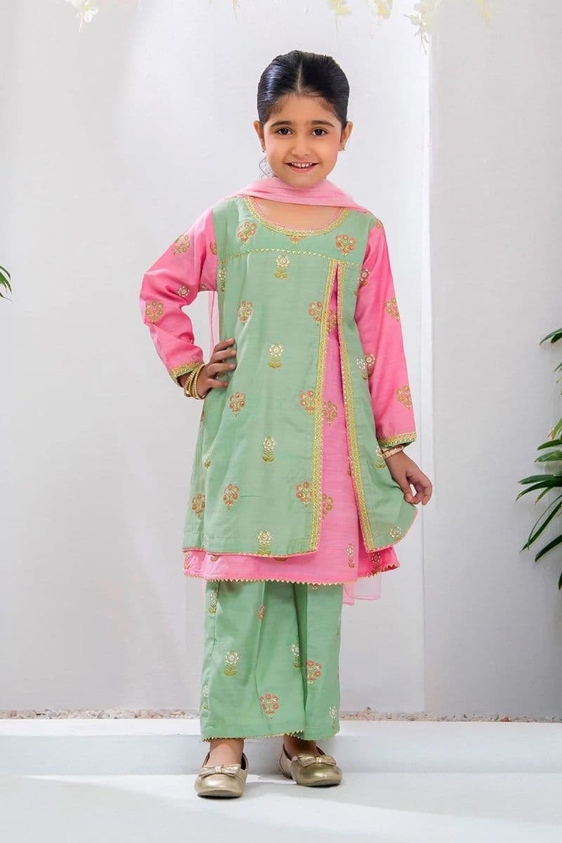 Cotton Silk Printed 3 Pc Suit thumbnail