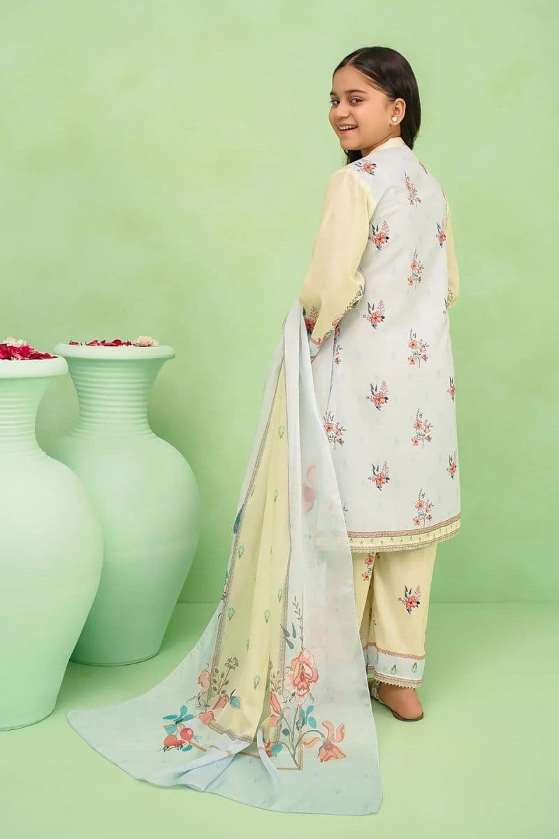 Poly Lawn Digital Printed 3 Pc Suit thumbnail