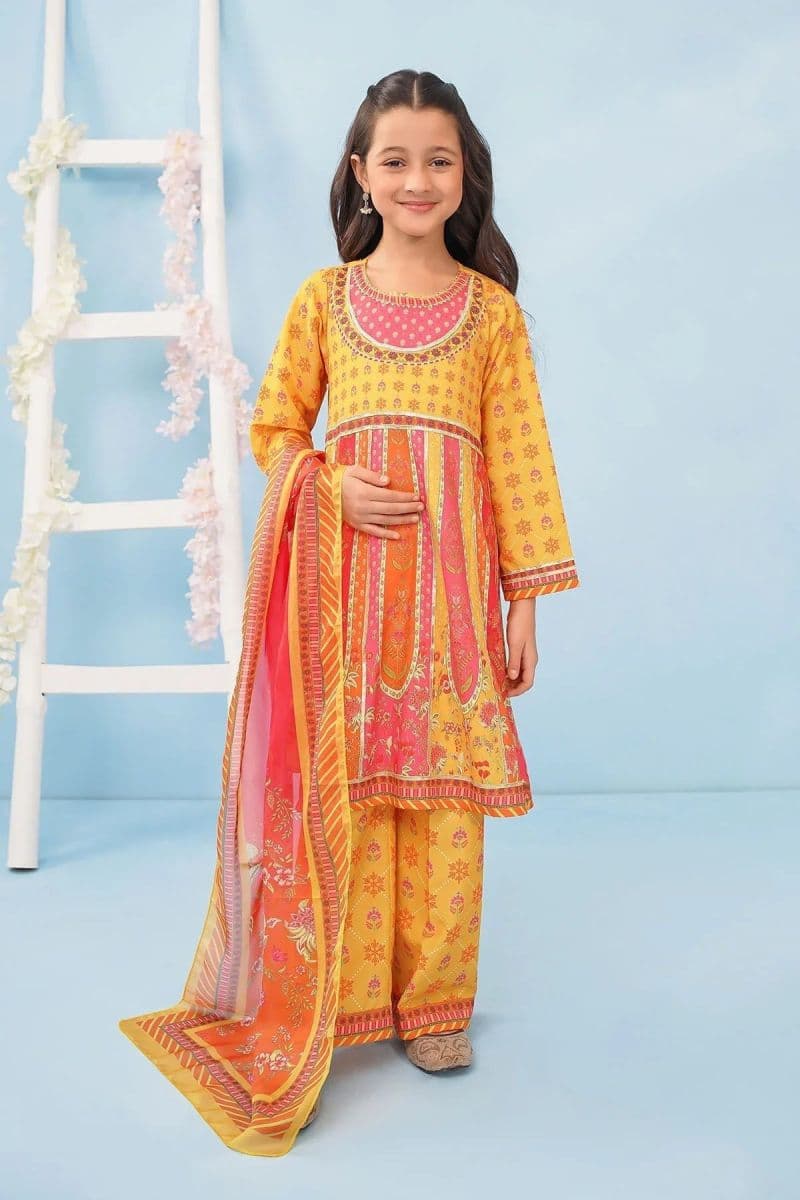 Poly Lawn Digital Printed 3 Pc Suit thumbnail