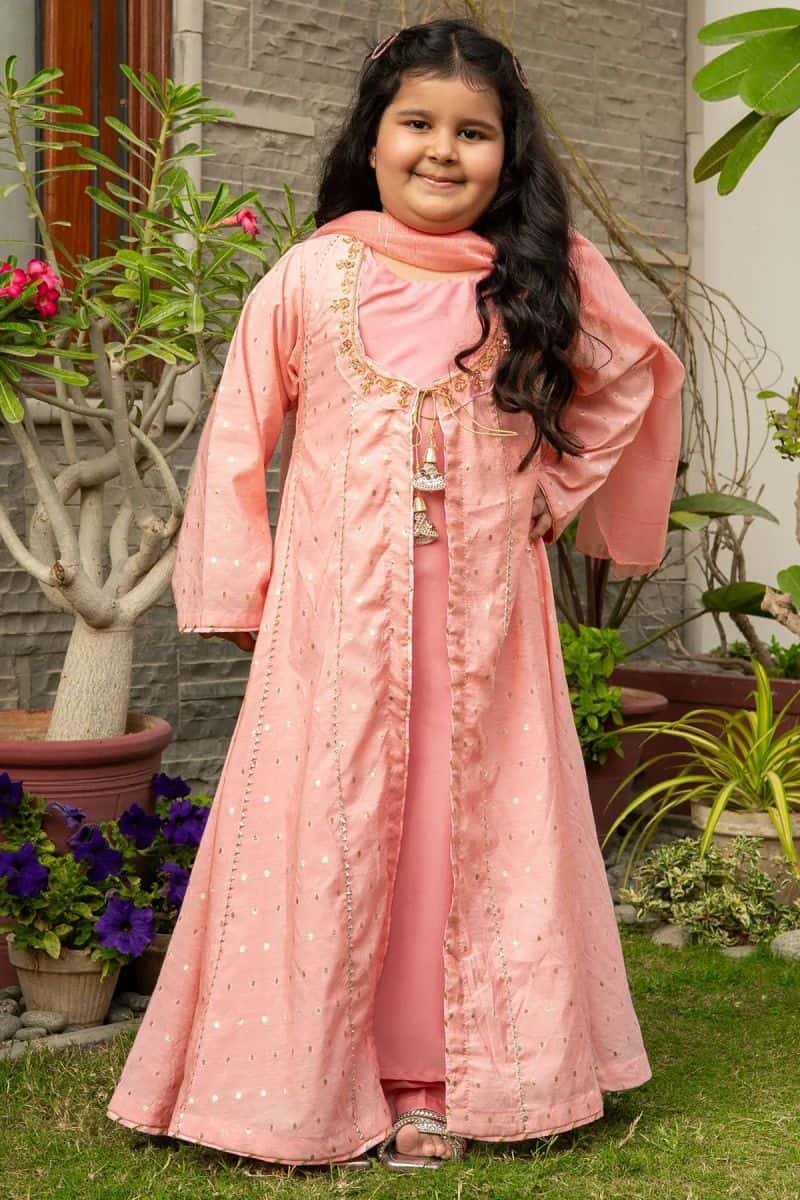 Viscose Jacquard Hand Adda Work 3 Pc Suit