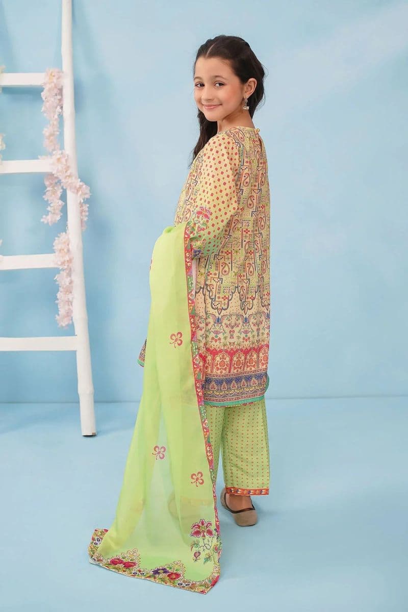 Poly Lawn Digital Printed 3 Pc Suit thumbnail