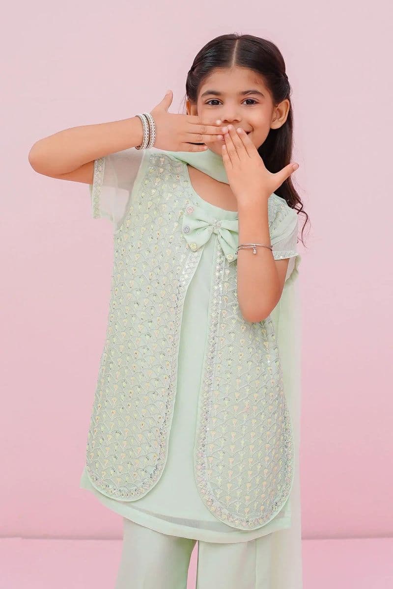 Chiffon Embroidered 3 Pc Suit thumbnail