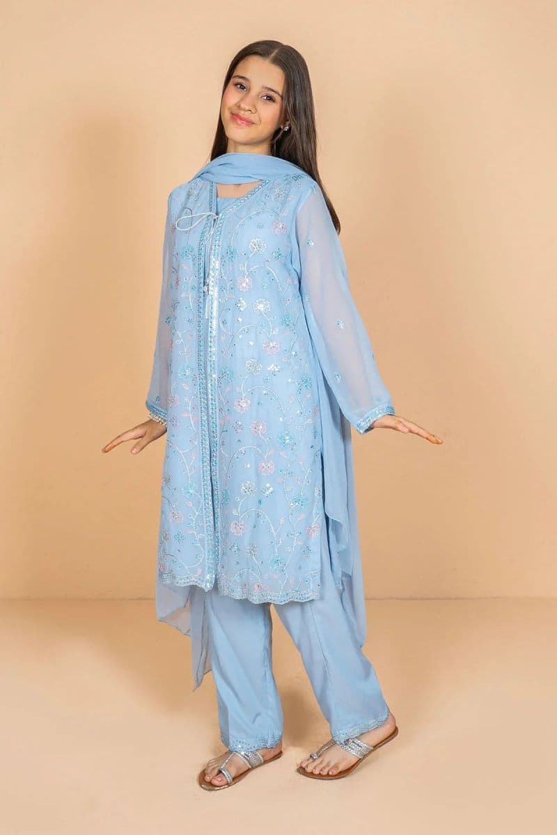 Chiffon Embroidered 3 Pc Suit thumbnail