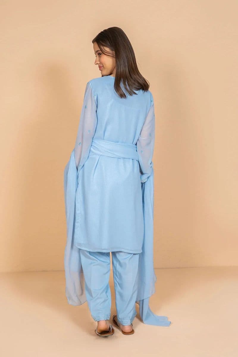 Chiffon Embroidered 3 Pc Suit thumbnail