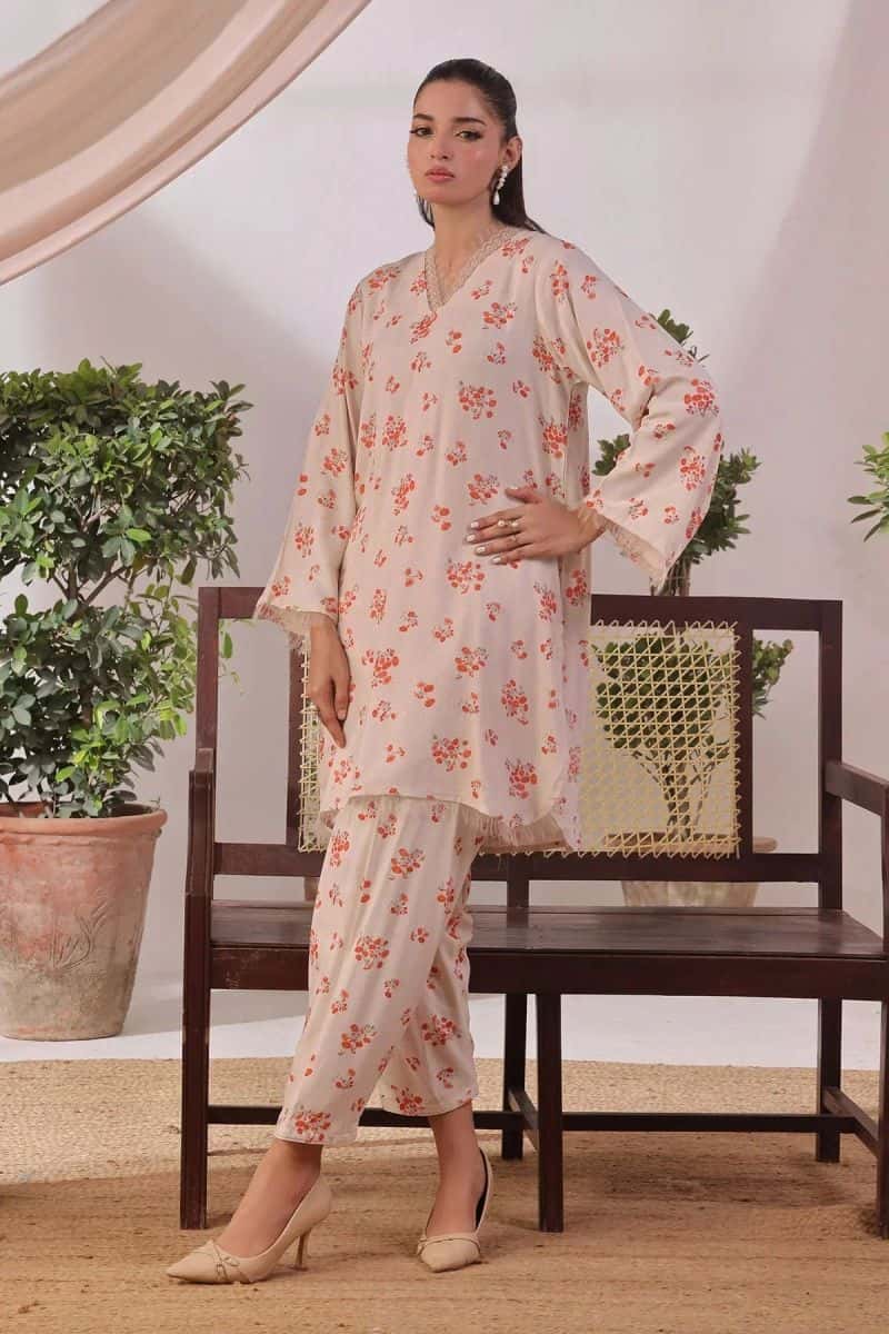 Chambray Cotton Womens 2 Pc Suit