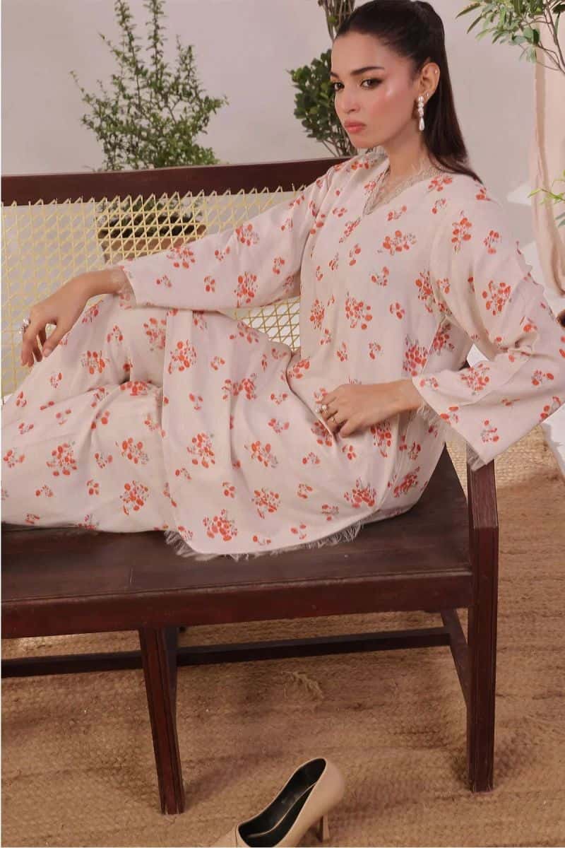 Chambray Cotton Womens 2 Pc Suit - alternate view
