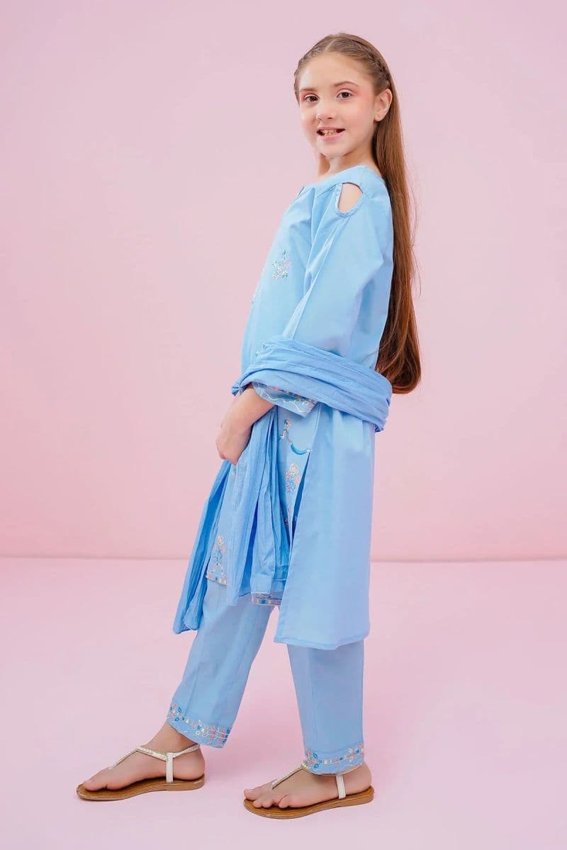 Cotton Embroidered 3 Pc Suit thumbnail