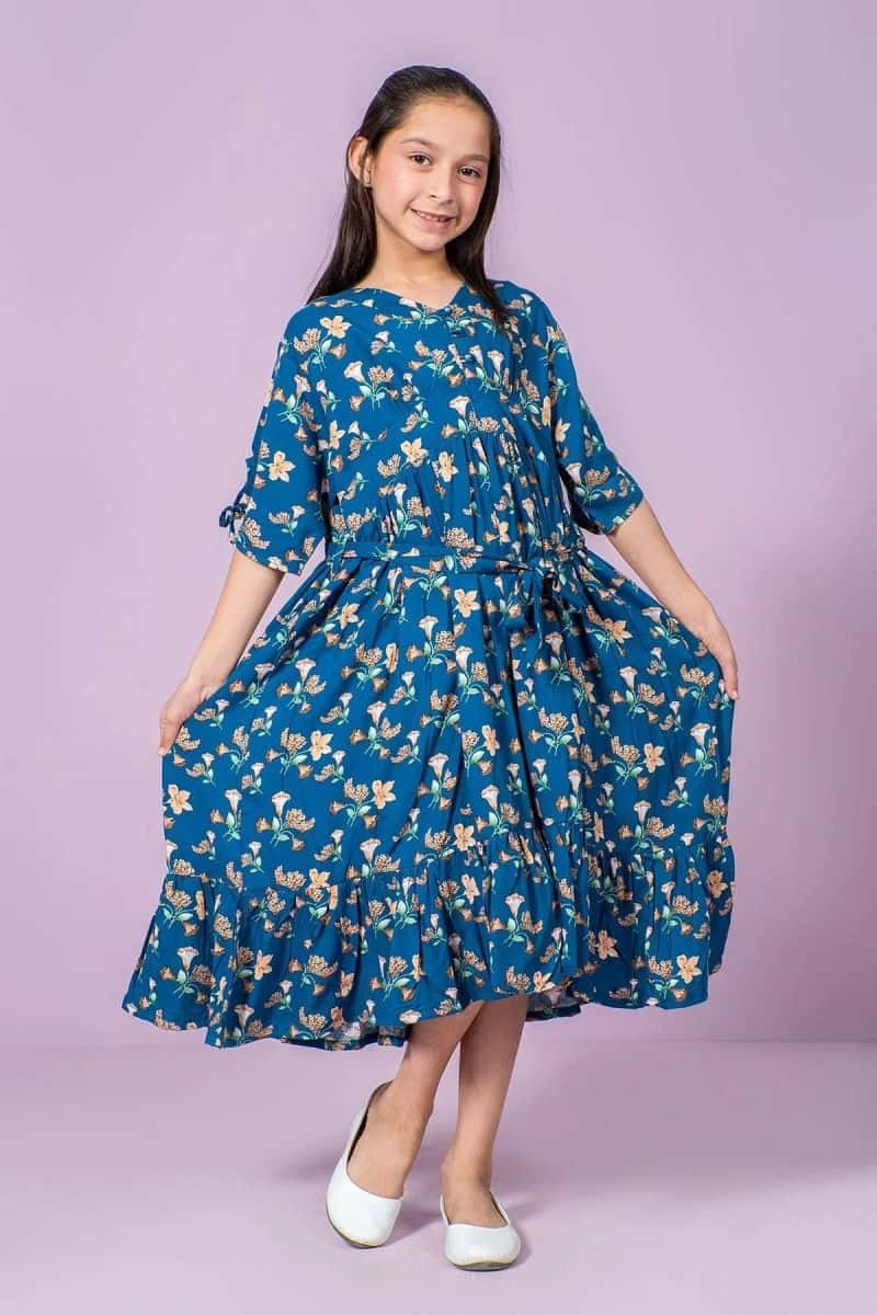 Boski Linen Printed Dress