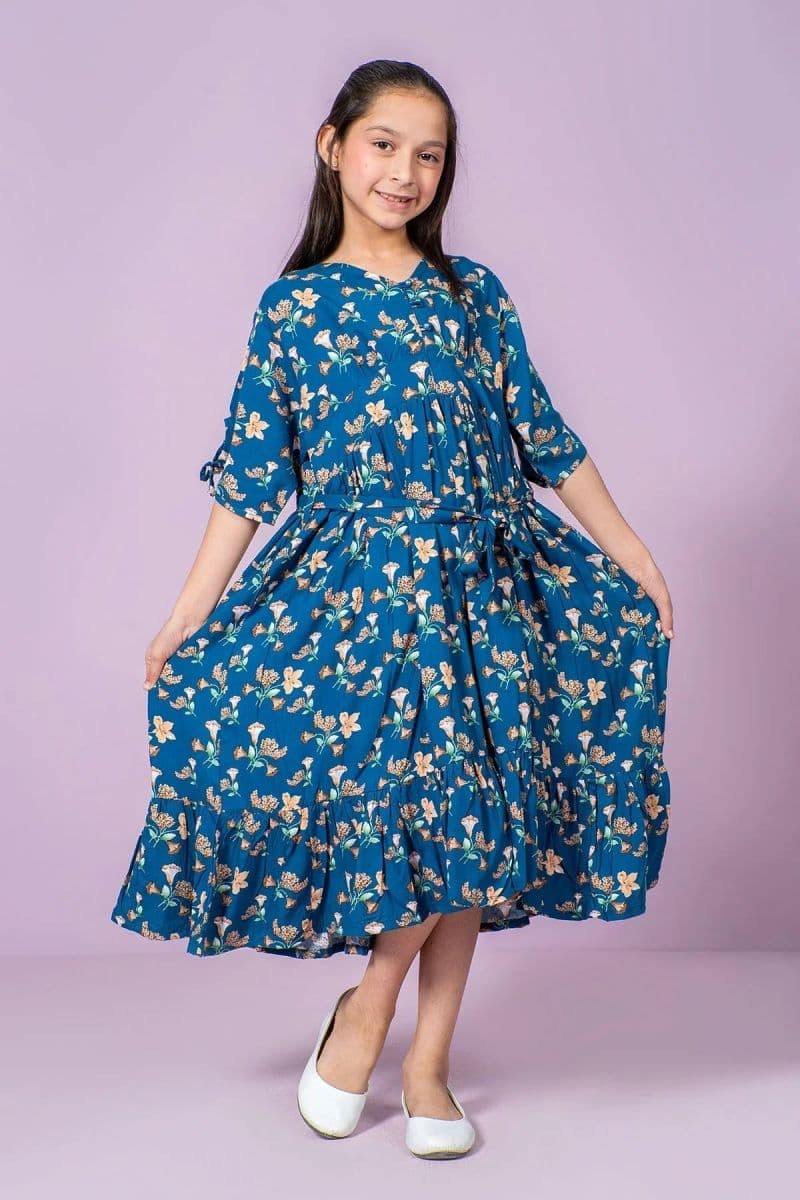 Boski Linen Printed Dress thumbnail