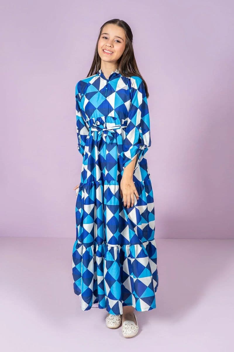 Digital Printed Poly Lawn Dress thumbnail