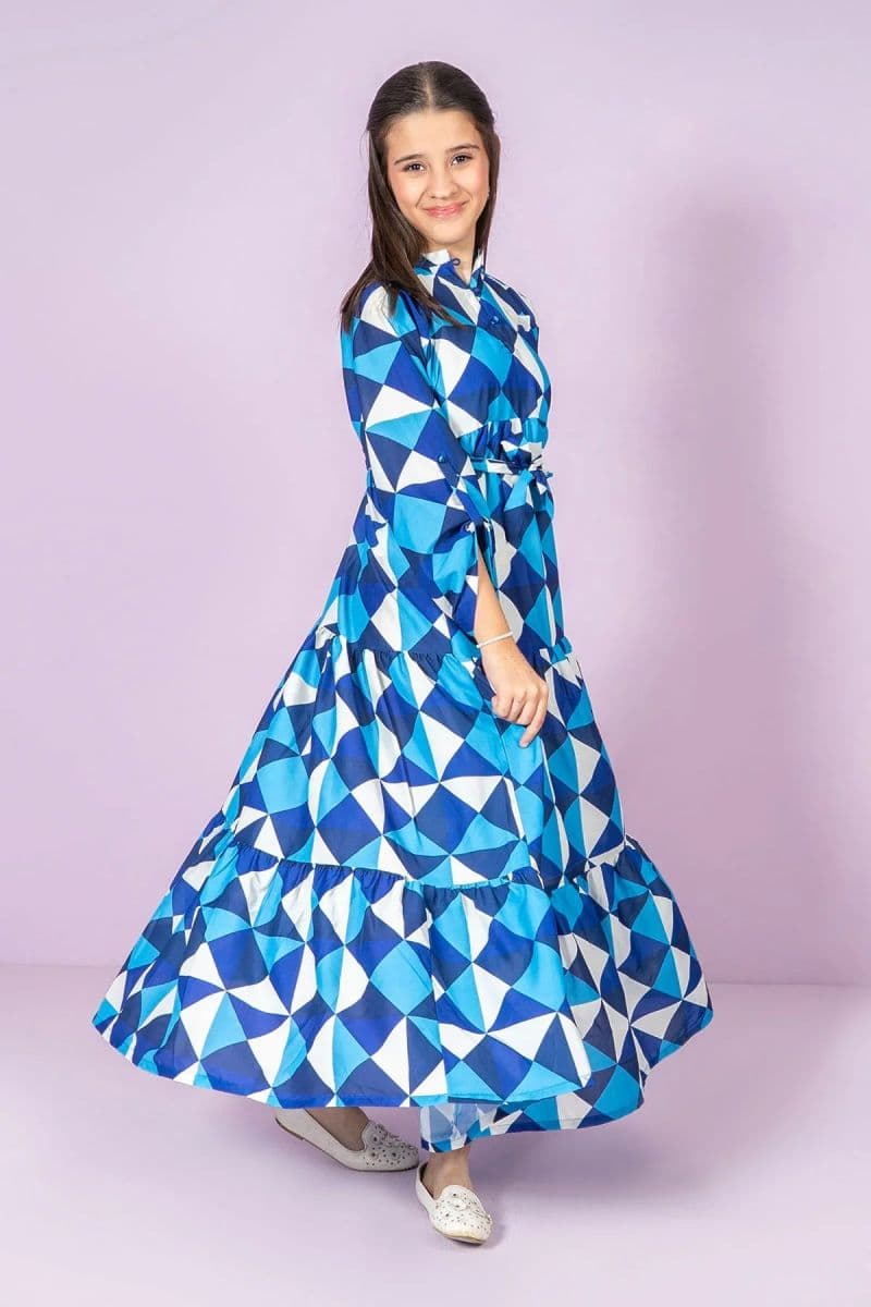 Digital Printed Poly Lawn Dress thumbnail
